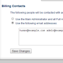 Change Billing Contacts